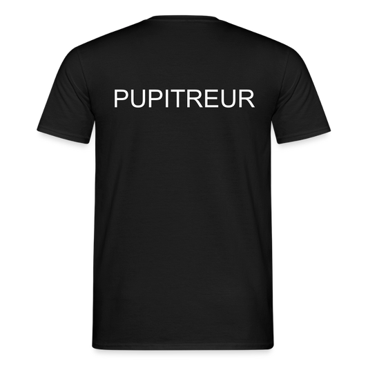 T-shirt Homme pupitreur - noir