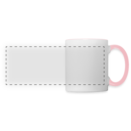 Mug panoramique personnalisable - blanc/rose