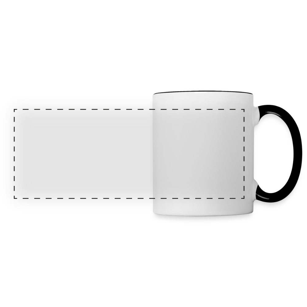 Mug panoramique personnalisable - blanc/noir