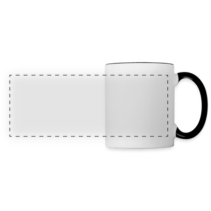 Mug panoramique personnalisable - blanc/noir