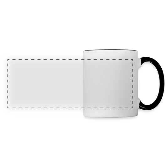 Mug panoramique personnalisable - blanc/noir