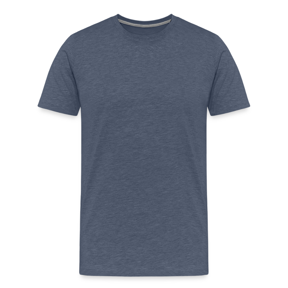 T-shirt premium Homme personnnalisable - bleu chiné