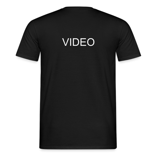 T-shirt Homme video - noir